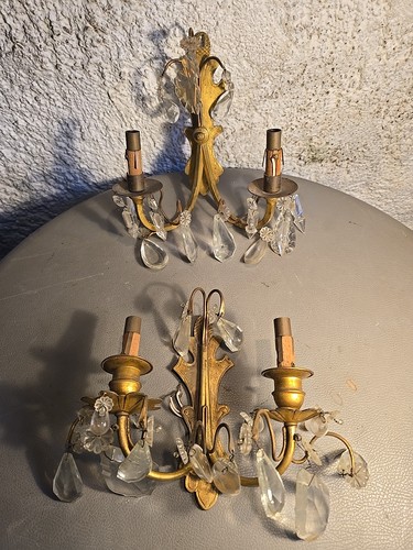 Paire appliques pampilles - paire, à